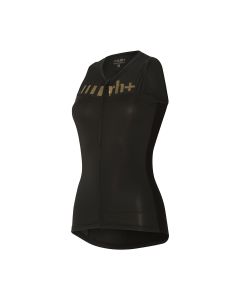 Maglia Senza Maniche Ciclismo Canotta Donna  RH+  LOGO SLEEVELESS W JERSEY NERO
