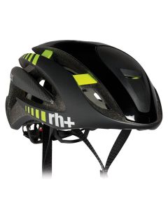 Casco Bici RH+ Z Alpha Nero e Giallo Fluo