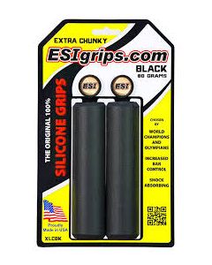 MANOPOLE MTB ESIGRIPS SILICONE NERE CHUNKY 60 gr. NEW