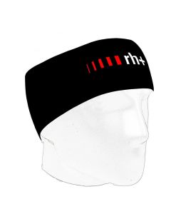 Fascia Fashion Lab Headband Rh+ Nero Fascia Testa Bici Running e Tempo Libero Taglia Unica