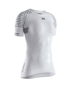 X-Bionic Maglia Intima Donna Invent LT 4.0 Manica Corta Bianca Ciclismo e Running