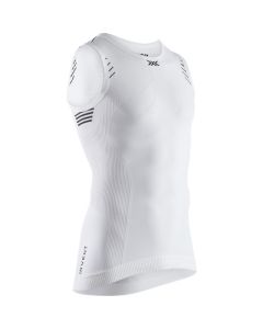 X-Bionic Maglia Intima Invent LT 4.0 Senza Manica Bianca Ciclismo e Running