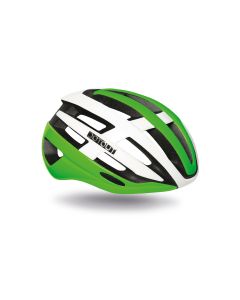 Casco Dotout Targa Shiny Green Shiny White Bianco Verde