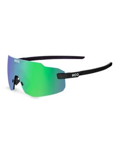 Occhiali Ciclismo Sportivi  Koo Supernova Nero Opaco Lenti Verde Mirror