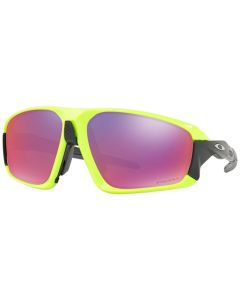 Oakley Field Jacket Giallo Fluo Lucido Lenti Prizm Road Occhiali Ciclismo