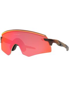 Occhiali Oakley Encoder Matte Red Coloshift con lenti Prizm Trail Torch