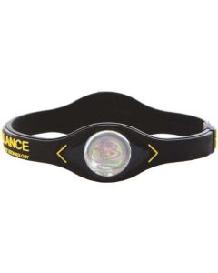 Power Balance Braccialetto Performance Technology Nero Giallo ORIGINALE