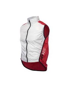 Smanicato Antivento Donna Team Pocket Vest Rh+ Bianco Rosso