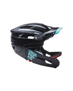 Casco Urge Integrale con Mentoniera Removibile Nero Gringo De La Pampa Nuovo Modello 2021