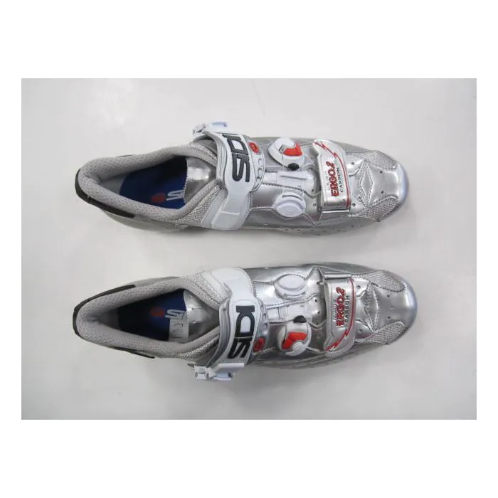 Scarpe Sidi Ergo 2 CL Vernice Lucido Silver ULTIMO PEZZO