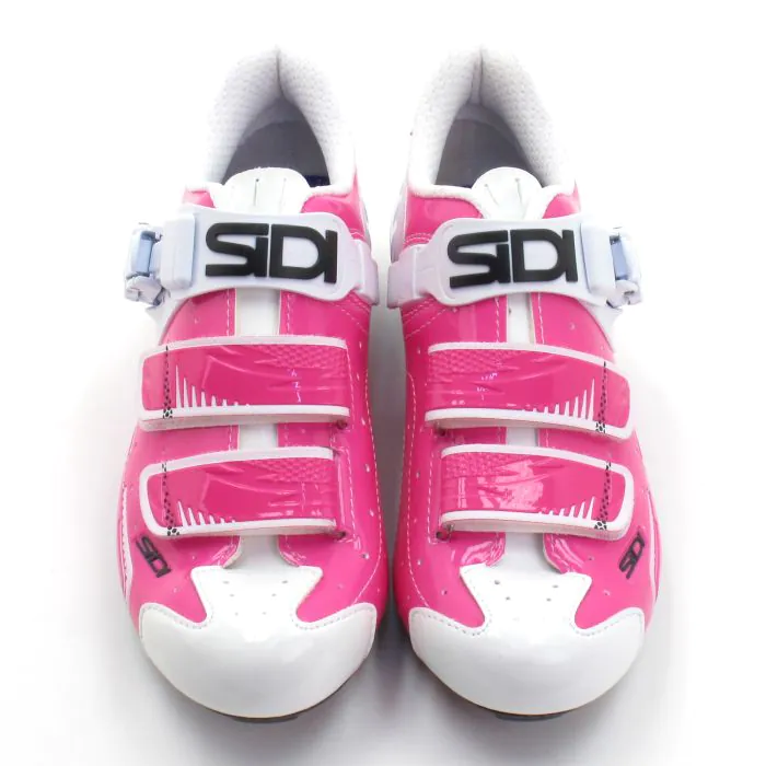 Sidi Scarpe Bici da Strada Donna Level Bianco e Fuxia